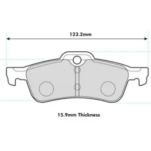 Pastillas de freno traseras para Honda Civic Type R Fk2