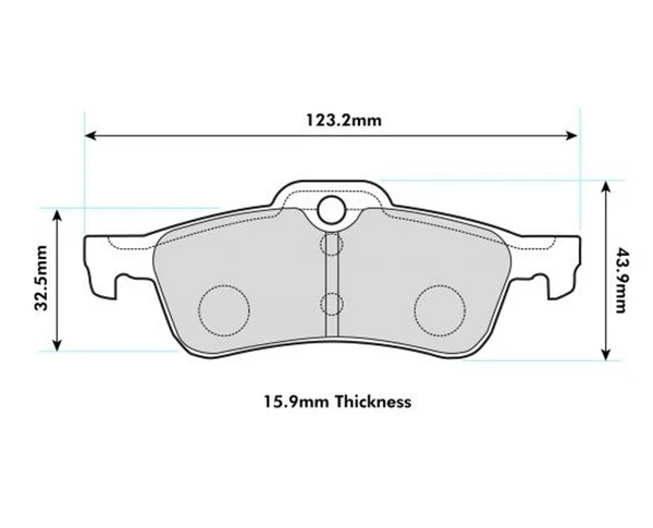 Pastillas de freno traseras para Honda Civic Type R Fk2