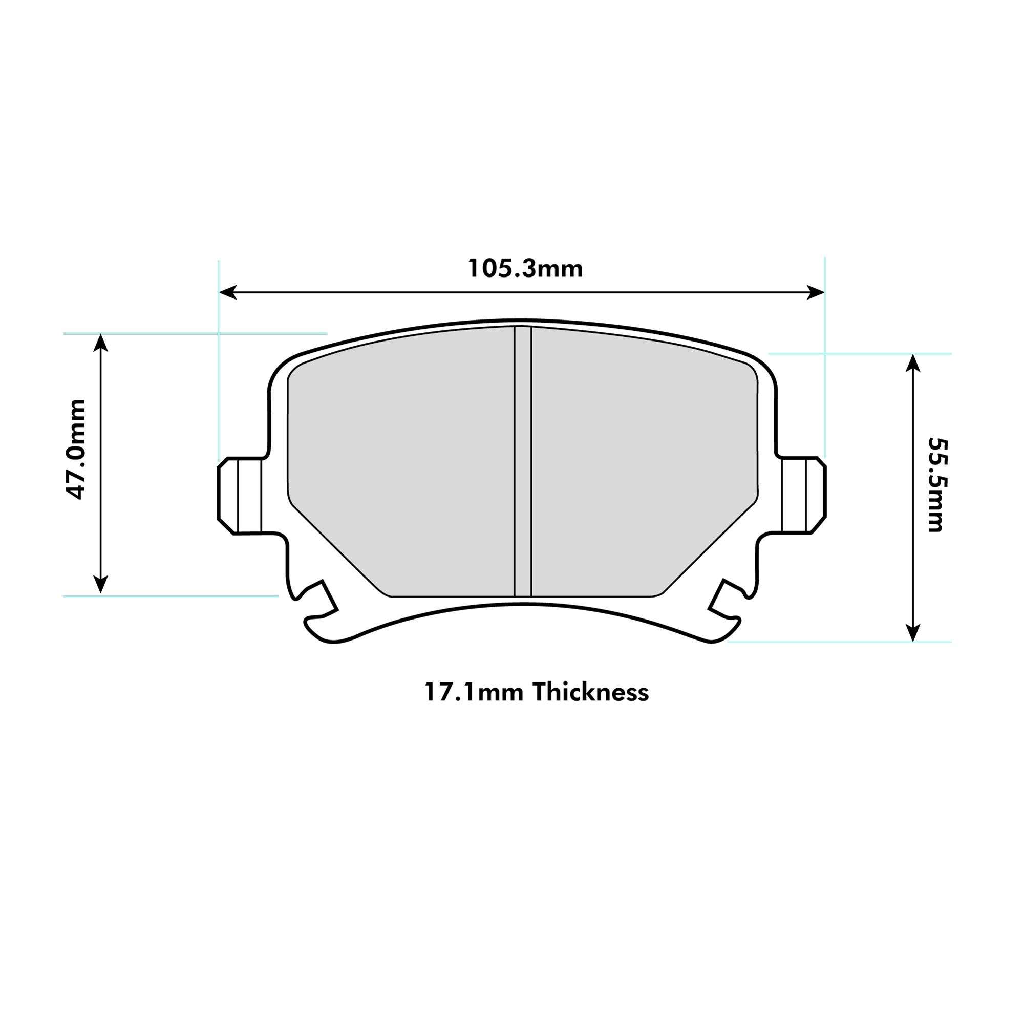 Pastilla de freno traseras 8312 Pro Comp R (PBS Brakes)